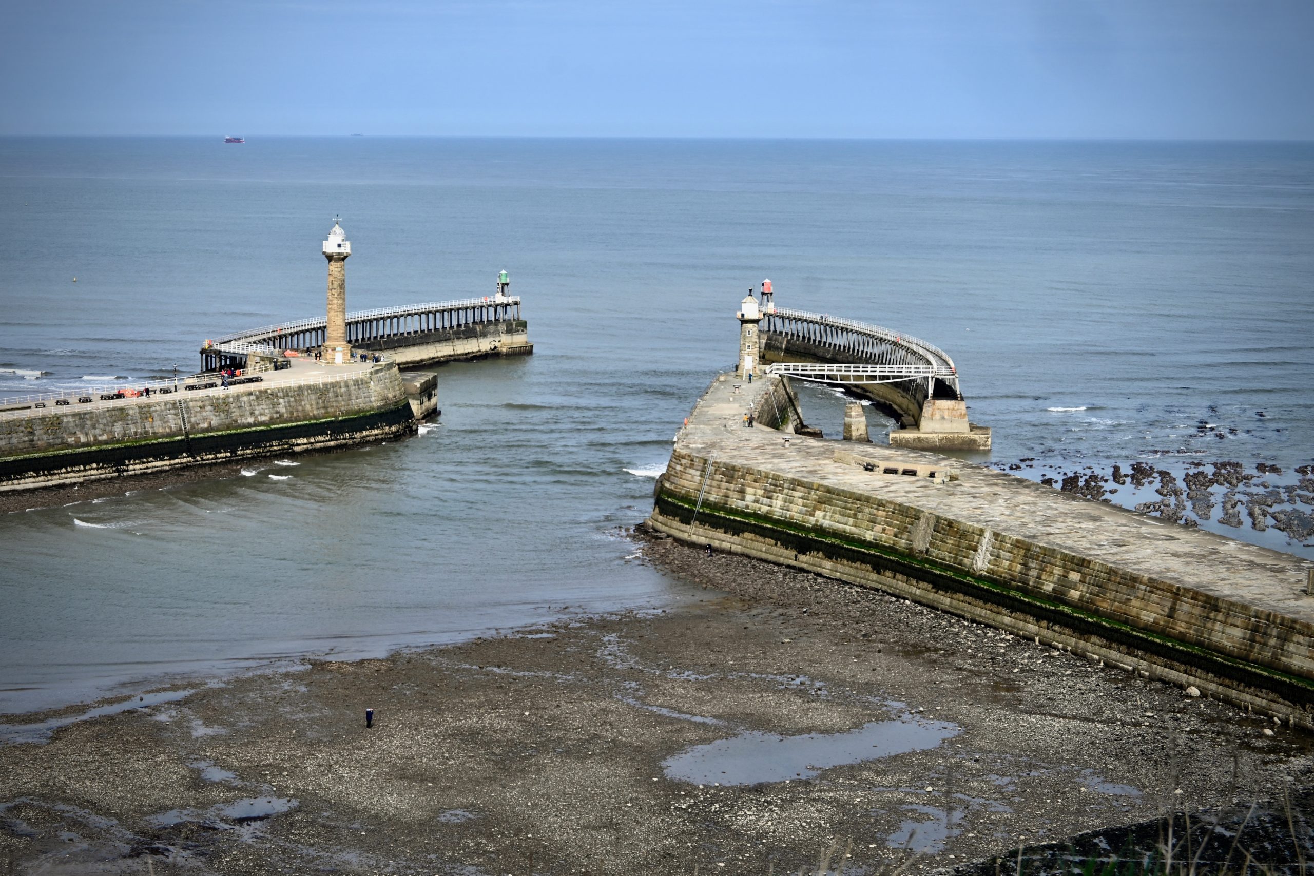 Whitby East and West Piers