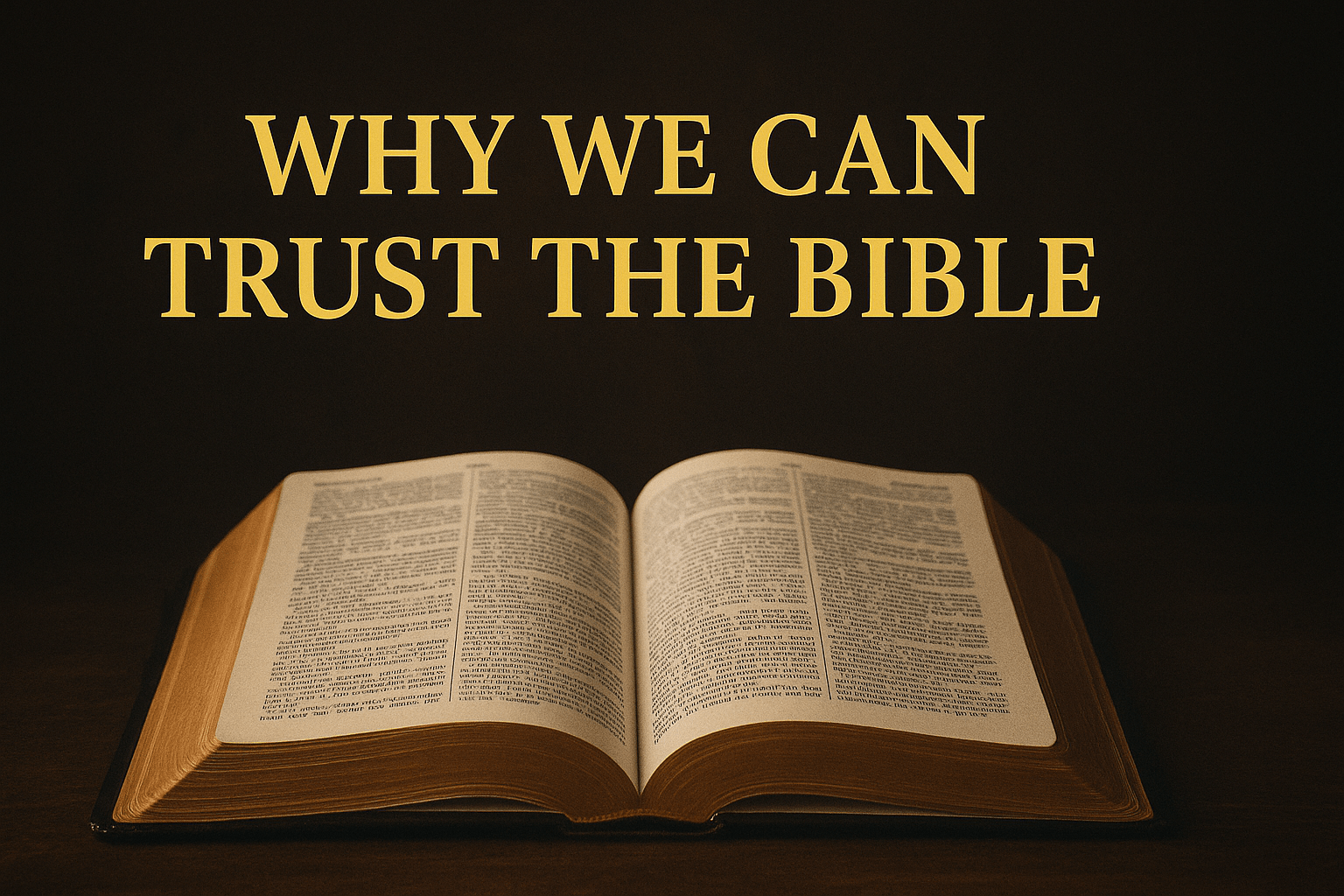 Why We Can Trust the Bible: Evidence, Prophecy & Accuracy